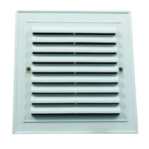 KRATKA WENTYLACYJNA NAWIEWOWA KOLOR BIAŁY 140x140 MM (METALOWA ROZPÓRKA)