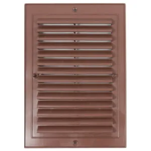 KRATKA WENTYLACYJNA NAWIEWOWA KOLOR BRĄZOWY 140x210 MM (METALOWA ROZPÓRKA)