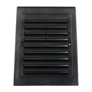 KRATKA WENTYLACYJNA NAWIEWOWA KOLOR CZARNY 140x210 MM (METALOWA ROZPÓRKA)