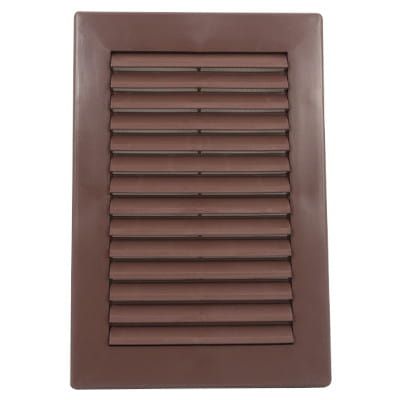 KRATKA WENTYLACYJNA NAWIEWOWA Z SIATKĄ KOLOR BRĄZOWY