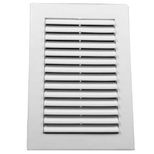 KRATKA WENTYLACYJNA NAWIEWOWA Z SIATKĄ KOLOR BIAŁY 140x210 MM