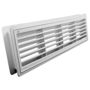 KRATKA WENTYLACYJNA DO DRZWI ŁAZIENKOWYCH KOLOR BIAŁY 115x435 MM