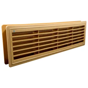 KRATKA WENTYLACYJNA DO DRZWI ŁAZIENKOWYCH KOLOR BEŻOWY 115x435 MM