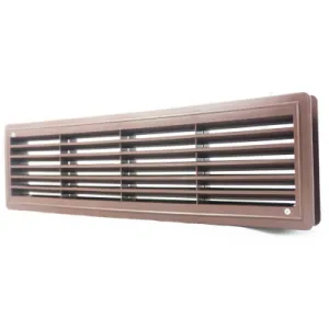 KRATKA WENTYLACYJNA DO DRZWI ŁAZIENKOWYCH KOLOR BRĄZOWY 115x435 MM