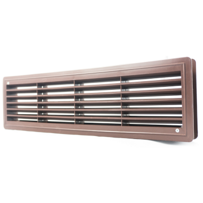 KRATKA WENTYLACYJNA DO DRZWI ŁAZIENKOWYCH KOLOR BRĄZOWY 115x435 MM