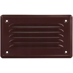 KRATKA WENTYLACYJNA METALOWA PRZYKRĘCANA KOLOR BRĄZOWY 140x70 MM