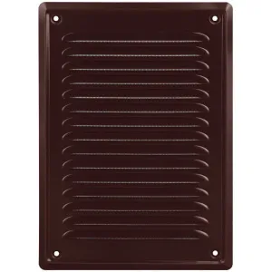 KRATKA WENTYLACYJNA METALOWA PRZYKRĘCANA KOLOR BRĄZOWY 140x210 MM