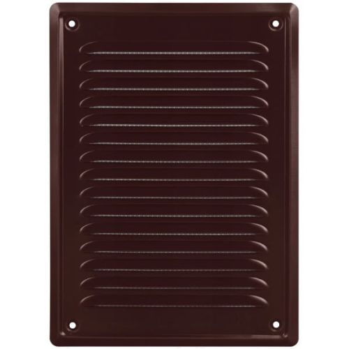 KRATKA WENTYLACYJNA METALOWA PRZYKRĘCANA KOLOR BRĄZOWY 140x210 MM