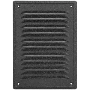 KRATKA WENTYLACYJNA METALOWA PRZYKRĘCANA KOLOR CIEMNY GRAFIT 140x210 MM