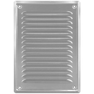 KRATKA WENTYLACYJNA METALOWA PRZYKRĘCANA NIERDZEWNA 140x210 MM