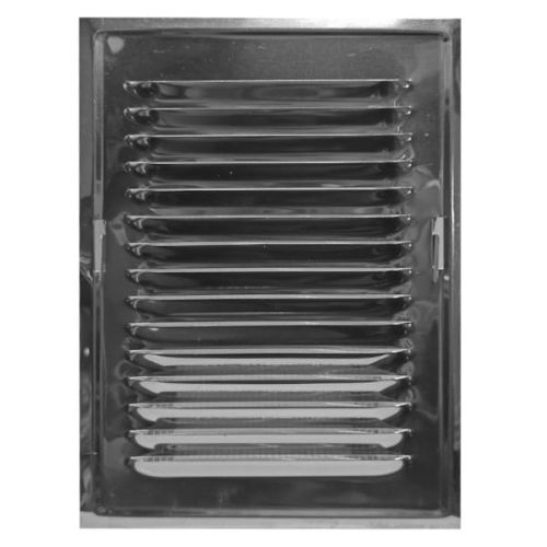 KRATKA WENTYLACYJNA METALOWA Z RAMKĄ MONTAŻOWĄ NIERDZEWNA 140x210 MM