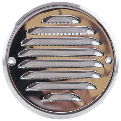 KRATKA WENTYLACYJNA METALOWA OKRĄGŁA PRZYKRĘCANA NIERDZEWNA FI 100 MM