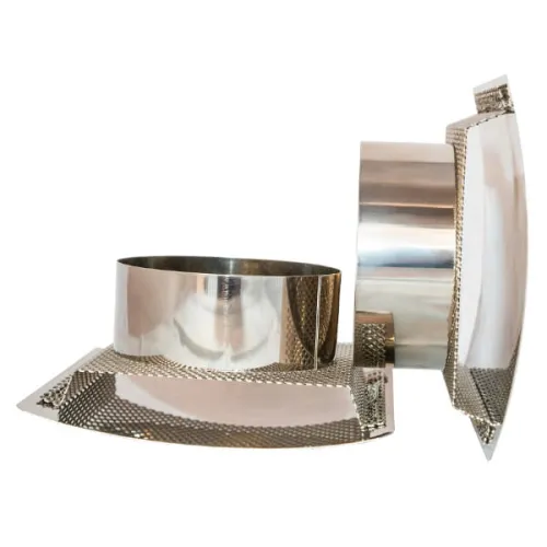 KRATKA WYPUKŁA NIERDZEWNA KOLOR CHROM POŁYSK FI 100 MM