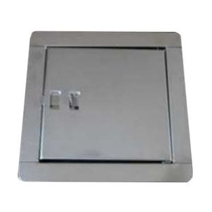 DRZWICZKI WYCZYSTKOWE METALOWE Z PODWÓJNYM DNEM NIERDZEWNE 140x140 MM