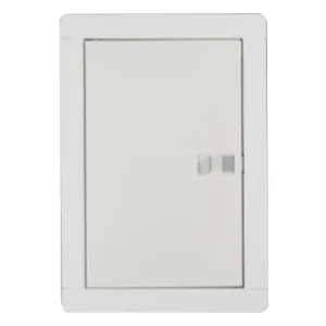 DRZWICZKI WYCZYSTKOWE METALOWE Z PODWÓJNYM DNEM KOLOR BIAŁY 130x260 MM