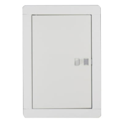 DRZWICZKI WYCZYSTKOWE METALOWE Z PODWÓJNYM DNEM KOLOR BIAŁY 140x210 MM