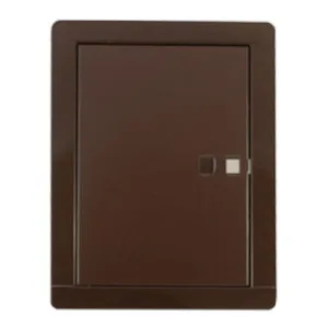 DRZWICZKI WYCZYSTKOWE METALOWE Z PODWÓJNYM DNEM KOLOR BRĄZOWY 140x210 MM