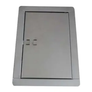 DRZWICZKI WYCZYSTKOWE METALOWE Z PODWÓJNYM DNEM NIERDZEWNE 140x210 MM