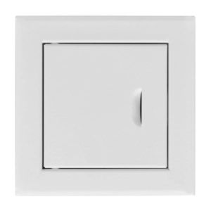 DRZWICZKI REWIZYJNE METALOWE BIAŁE NA ZATRZASK 100x100 MM