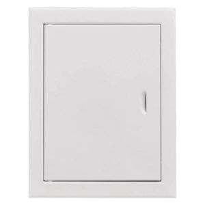 DRZWICZKI REWIZYJNE METALOWE BIAŁE NA ZATRZASK 150x200 MM