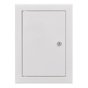 DRZWICZKI REWIZYJNE METALOWE BIAŁE NA ZAMEK 400x600 MM