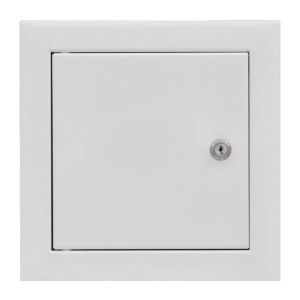 DRZWICZKI REWIZYJNE METALOWE BIAŁE NA ZAMEK 500x500 MM