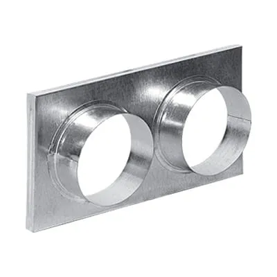 KRATKI PRZYŁĄCZE DO KRATKI KOMINKOWEJ 170X300 FI 2X125