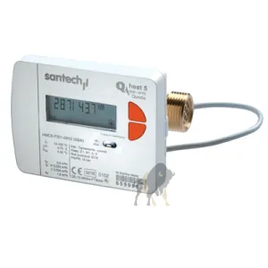 SANTECH QHEAT5 M10 CIEPŁOMIERZ  1'' QN-2,5 m3/h ZASILANIE 