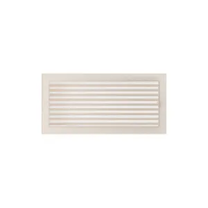 KRATKI KRATKA KOMINKOWA PROSTOKĄTNA KREMOWA Z ŻALUZJĄ 220X450 MM