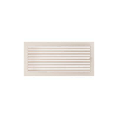 KRATKI KRATKA KOMINKOWA PROSTOKĄTNA KREMOWA Z ŻALUZJĄ 220X450 MM
