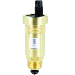 AFRISO ODPOWIETRZNIK AUTOMATYCZNY PIONOWY PRIMOVENT DN15 3/8" x 1/2" GZ Z ZAWOREM STOPOWYM ORAZ AQUASTOP 77 735 10