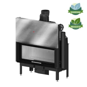 HITZE POWIETRZNY WKŁAD KOMINKOWY ARDENTE 105x43 Z GILOTYNĄ 19kW - PRZESZKLENIE PODWÓJNE