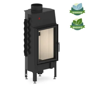 HITZE POWIETRZNY WKŁAD KOMINKOWY ALBERO AL9S.V-D - STANDARDOWY PIONOWY Z SZYBĄ DECOR 9 KW