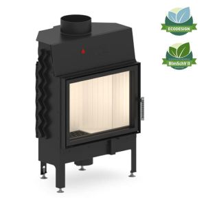 HITZE POWIETRZNY WKŁAD KOMINKOWY ALBERO AL11S.H-D - STANDARDOWY POZIOMY Z SZYBĄ DECOR 11 KW