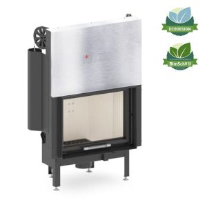 HITZE POWIETRZNY WKŁAD KOMINKOWY ALBERO AL11G.H-DI - GILOTYNA POZIOMY Z SZYBĄ DECOR I WEWNĘTRZNĄ 11 KW