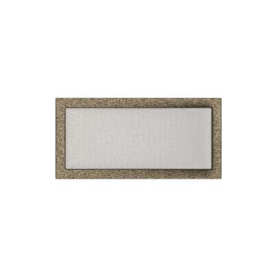 KRATKI KRATKA KOMINKOWA PROSTOKĄTNA CZARNO-ZŁOTA 220X450 MM