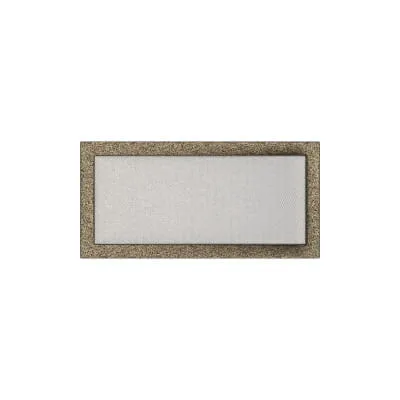 KRATKI KRATKA KOMINKOWA PROSTOKĄTNA CZARNO-ZŁOTA 220X450 MM
