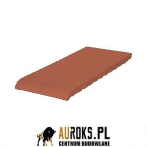 KSZTAŁTKA PARAPETOWA KLINKIEROWA KOLOR RUBINOWA CZERWIEŃ 280x120x15 MM KLINKIER PRZYSUCHA