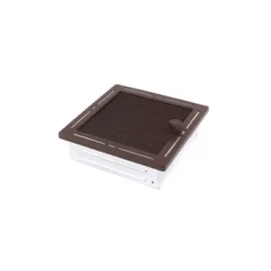 KRATKA KOMINKOWA TREND Z ŻALUZJĄ BRĄZ BROKATOWY 16x16CM 