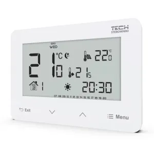 TECH REGULATOR POKOJOWY DWUSTANOWY  ST-293z V2 BEZPRZEWODOWY BIAŁY