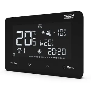 TECH REGULATOR POKOJOWY DWUSTANOWY  ST-293z V2 BEZPRZEWODOWY CZARNY