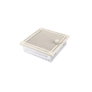 KRATKA KOMINKOWA TREND Z ŻALUZJĄ KREM BROKATOWY 16x16CM 