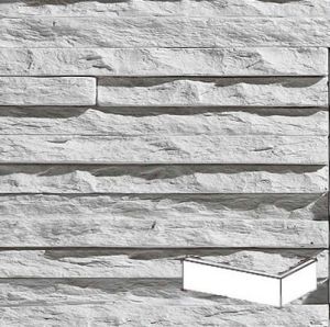 STEGU KAMIEŃ DEKORACYJNY PŁYTKA  KĄTOWA PALERMO 1 WHITE  55x14,2CM  OPK. 1,13MB