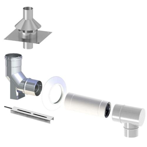 TERMET PAKIET DO SZACHTU KOMINOWEGO Ø 60/100 MM