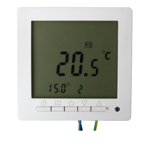STRAWA PRZEWODOWY TERMOSTAT POKOJOWY PODTYNKOWY 230 V Z WYŚWIETLACZEM 55-005155