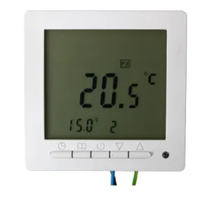 STRAWA PRZEWODOWY TERMOSTAT POKOJOWY PODTYNKOWY 230 V Z WYŚWIETLACZEM 55-005155