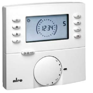 STRAWA PRZEWODOWY TERMOSTAT POKOJOWY NATYNKOWY 230 V Z WYŚWIETLACZEM 55-005143