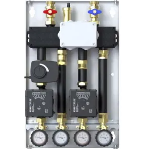 ZESTAW HYDRAULICZNY DEFRO DCM 20 2-OBIEGI (1 GR. BEZPOŚREDNIA, 1 GR. Z ZAWOREM MIESZAJĄCYM I SIŁOWNIKIEM), POMPY ECOFLOW ENERGY PLUS 4/6 DCM-ECF-01