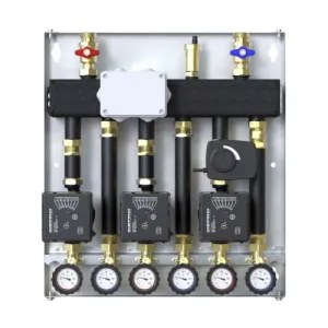 ZESTAW HYDRAULICZNY DEFRO DCM 20 3-OBIEGI (2 GR. BEZPOŚREDNIE, 1 GR. Z ZAWOREM MIESZAJĄCYM I SIŁOWNIKIEM), POMPY ECOFLOW ENERGY PLUS 4/6 DCM-ECF-06