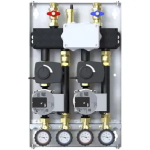 ZESTAW HYDRAULICZNY DEFRO DCM 20 2-OBIEGI (2 GR. Z ZAWOREM MIESZAJĄCYM I SIŁOWNIKIEM), POMPY WILO PARA 15/6 DCM-WP-04